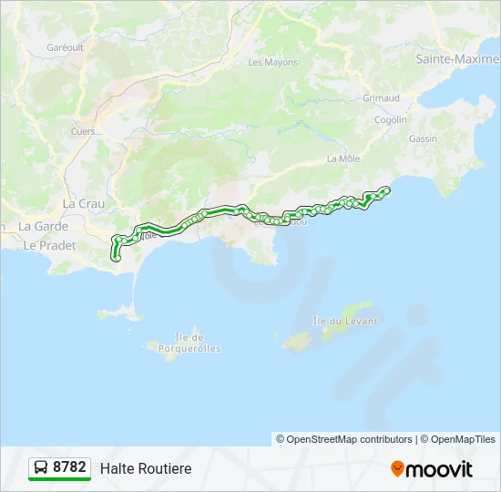 8782 Bus Line Map