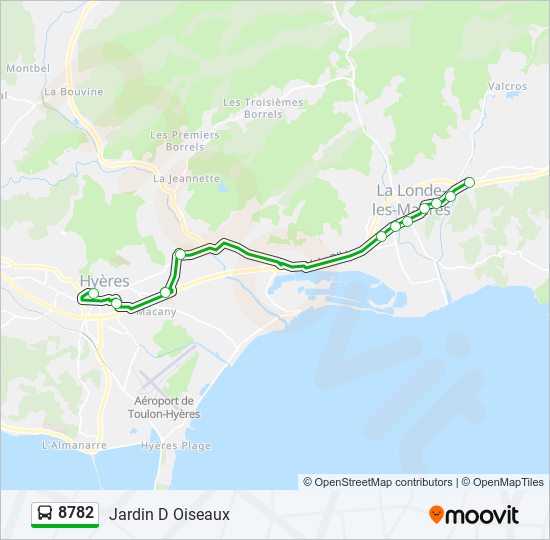 Mapa de 8782 de autobús