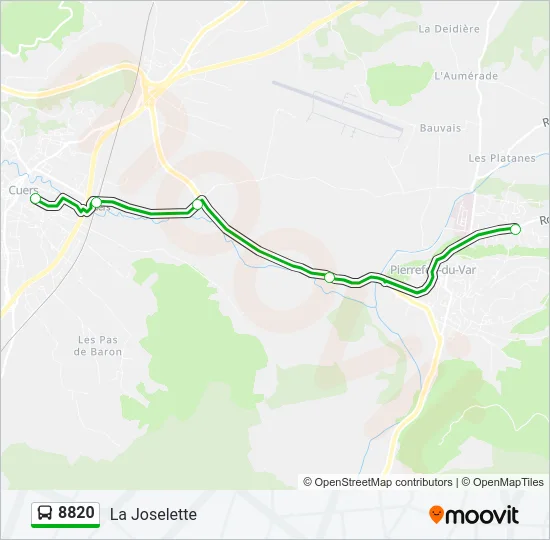 8820 Bus Line Map