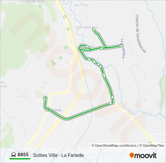 8855 Bus Line Map