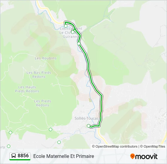 8856 Bus Line Map