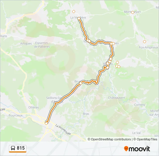 815 Bus Line Map