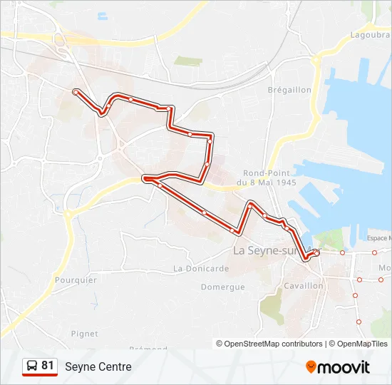 81 Bus Line Map