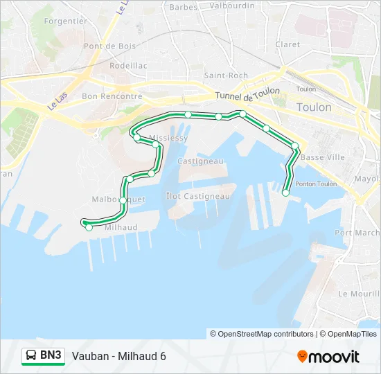 BN3 Bus Line Map