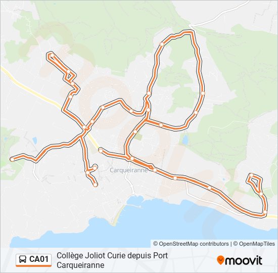 CA01 bus Line Map