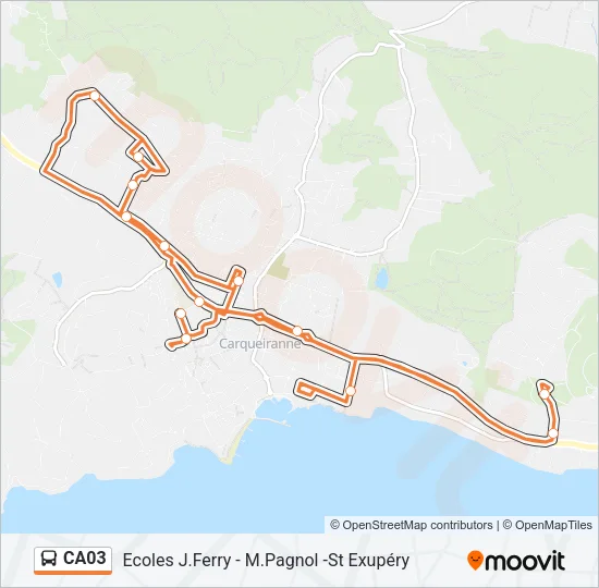 CA03 Bus Line Map