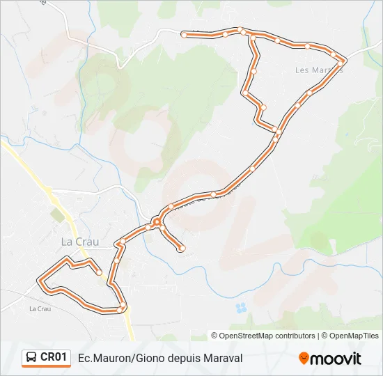 CR01 Bus Line Map