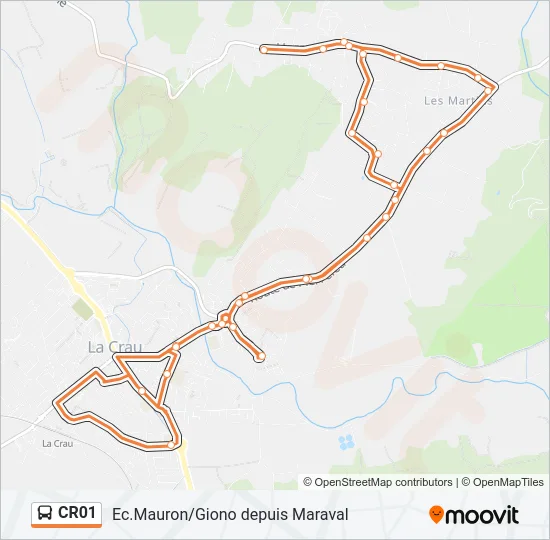 CR01 Bus Line Map