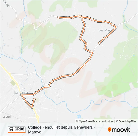 CR08 Bus Line Map