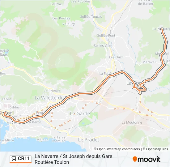 CR11 Bus Line Map