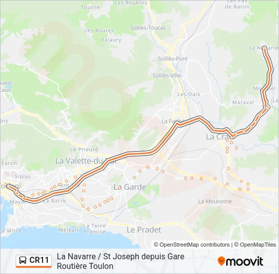 CR11 Bus Line Map