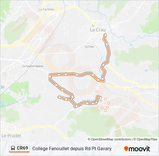 CR69 Bus Line Map