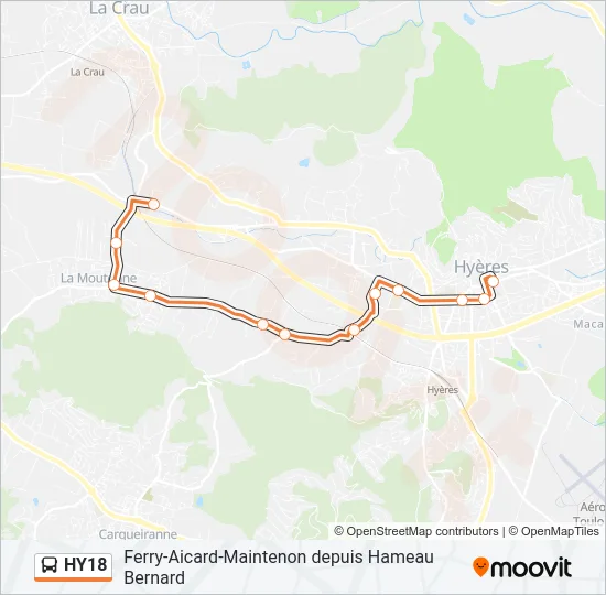 HY18 Bus Line Map