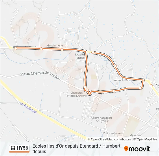 HY56 Bus Line Map