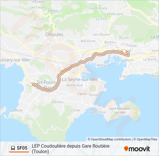 SF05 Bus Line Map