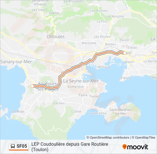 SF05 Bus Line Map
