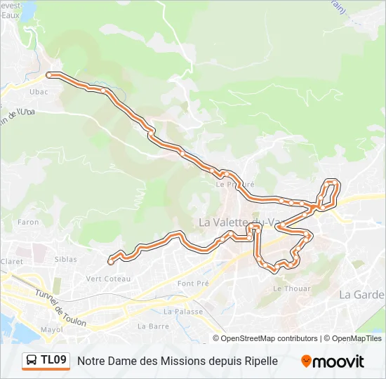 TL09 Bus Line Map