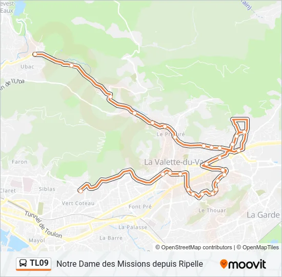 TL09 Bus Line Map