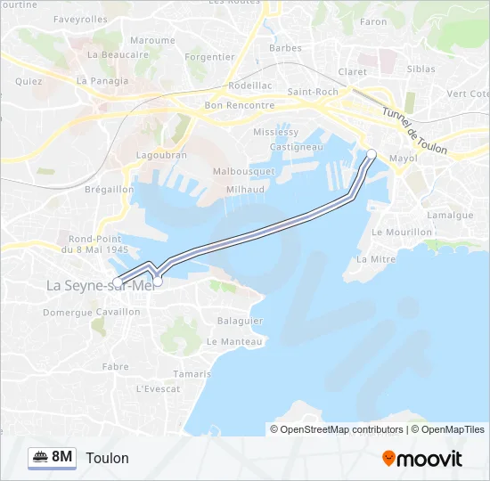 8M Ferry Line Map