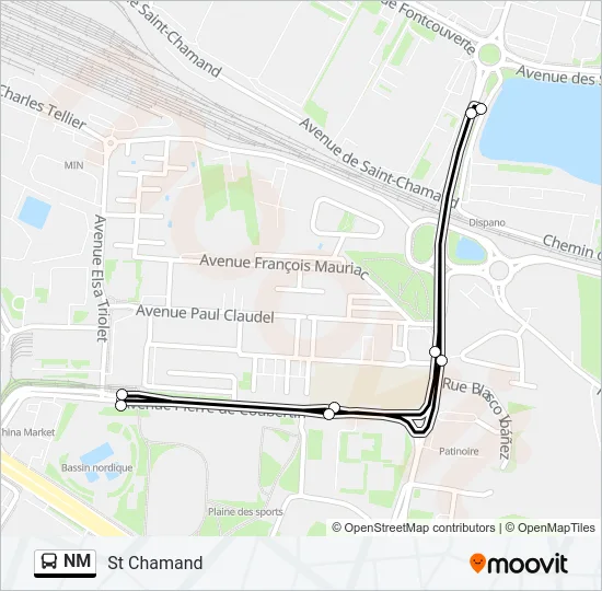 NM Bus Line Map