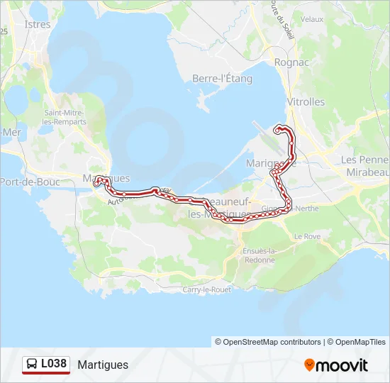 L038 Bus Line Map