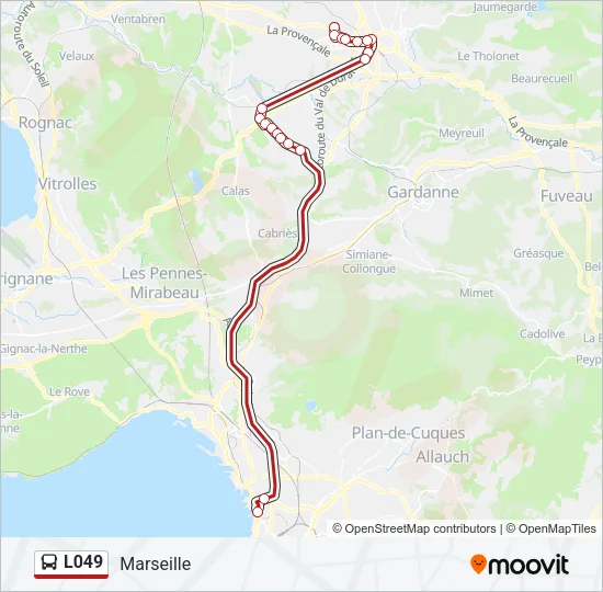 L049 Bus Line Map