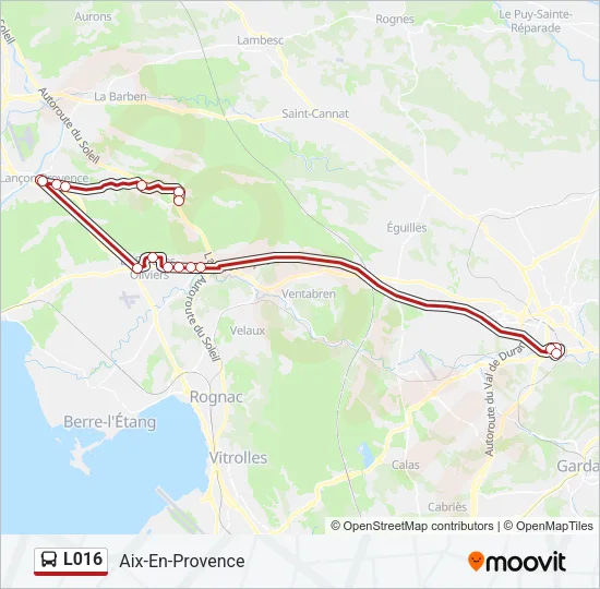 L016 Bus Line Map