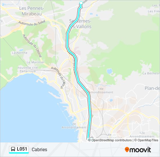 L051 bus Line Map