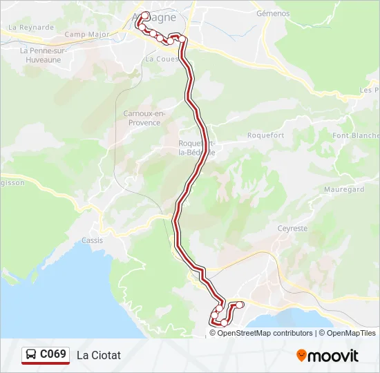 C069 Bus Line Map