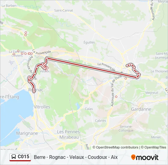 C015 Bus Line Map