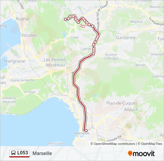 L053 Bus Line Map