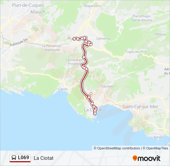 L069 Bus Line Map