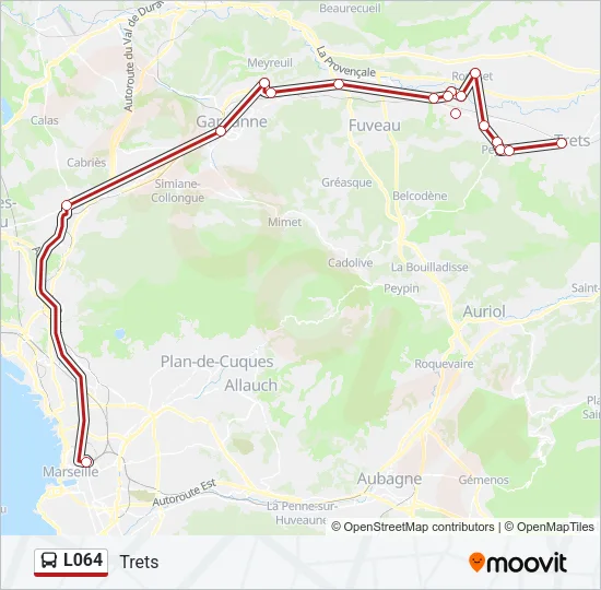 L064 Bus Line Map