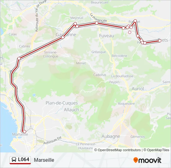 L064 Bus Line Map