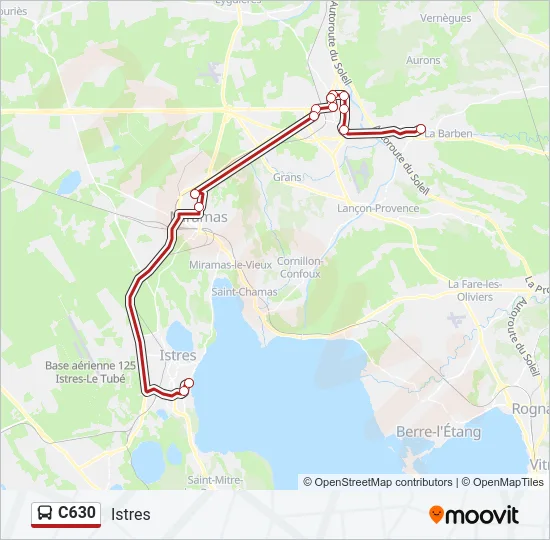 C630 Bus Line Map