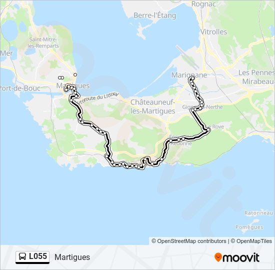 L055 bus Line Map