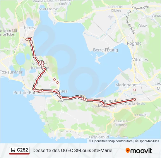 C252 Bus Line Map