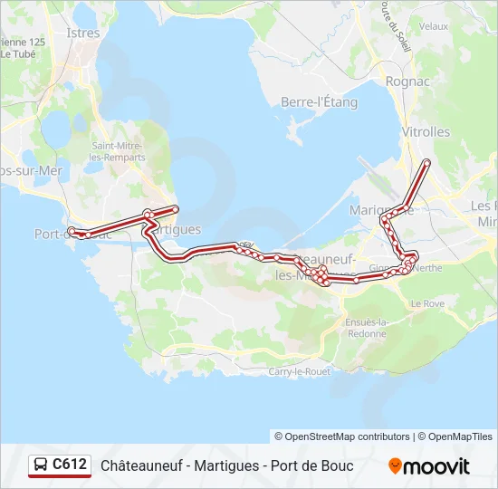 C612 Bus Line Map