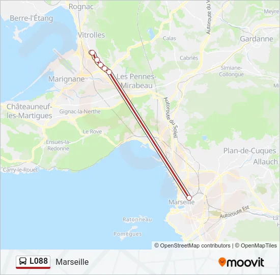 L088 Bus Line Map