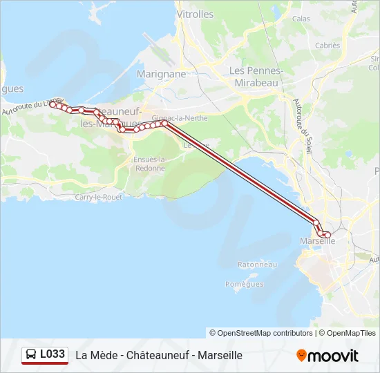 L033 Bus Line Map
