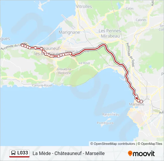 L033 Bus Line Map