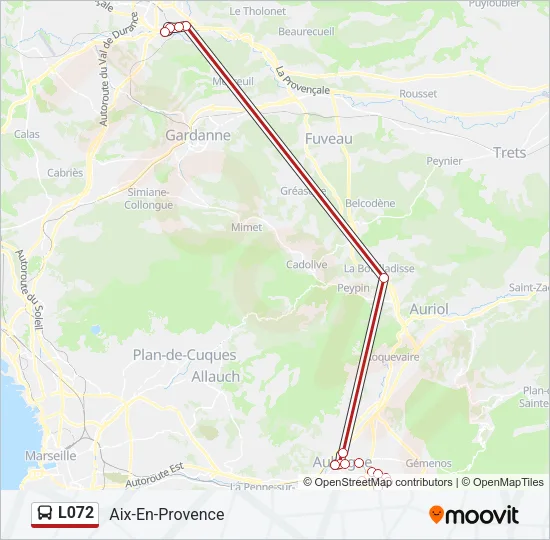 L072 Bus Line Map