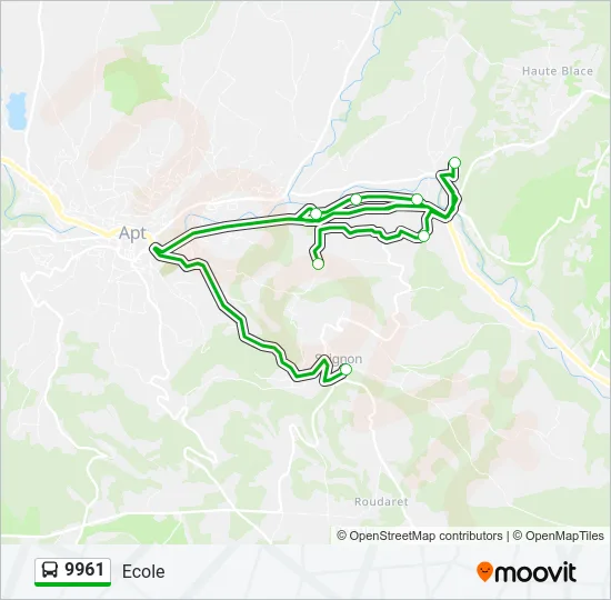 9961 Bus Line Map