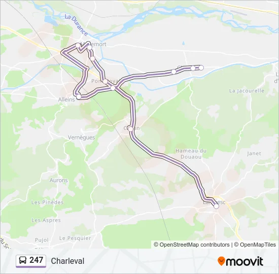 247 Bus Line Map