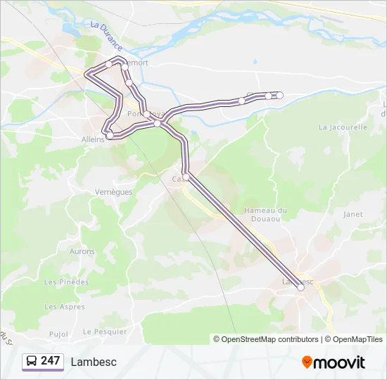 247 Bus Line Map