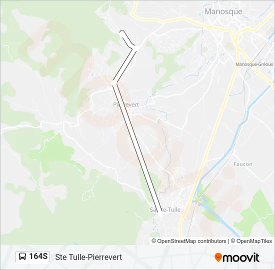 164S Bus Line Map