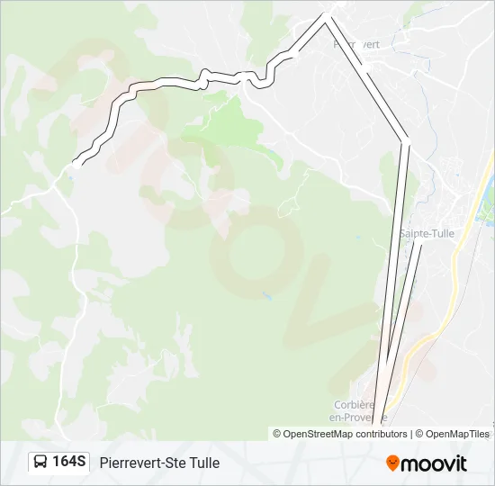 164S Bus Line Map