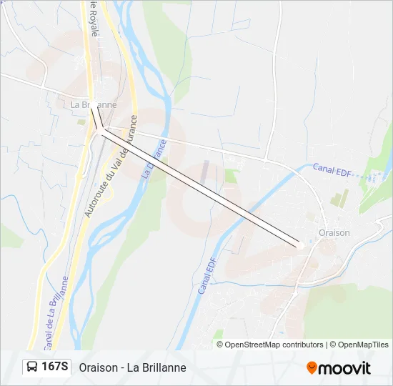 167S Bus Line Map