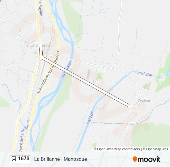 167S Bus Line Map
