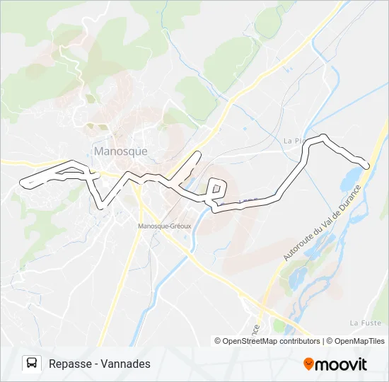 113 DLVA Bus Line Map